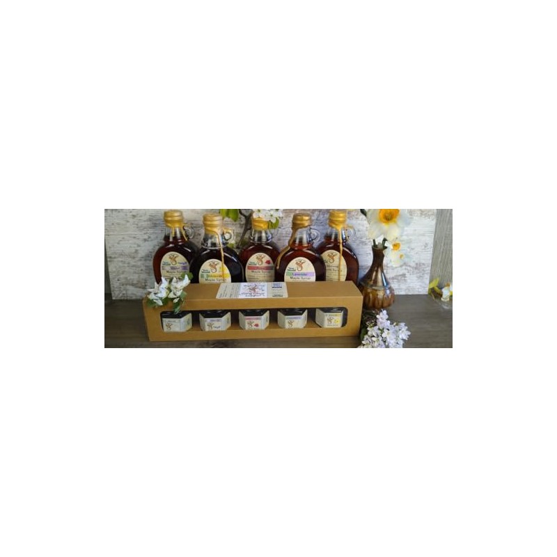 Dragonwood Flavored Maple Syrup (8 Fluid Ounces, Lavender)