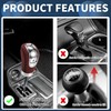 INFINAUTO Car Shift Knob, 9.4cm for 5 6 Speed Manual