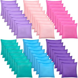 Jenaai 48 Pcs Nylon Bean Bags Colorful Bean Bag, 2.6” x 2.6” Tossing Bags(Fresh Color,Mermaid)