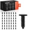 A-Premium 50PCS Nylon Black Trim Panel Retainer Clips Single Head