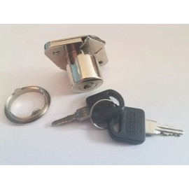 Armstrong Lock Nickle plated Deadbolt Drawer cabinet Lock all keyed the same N527-22-110