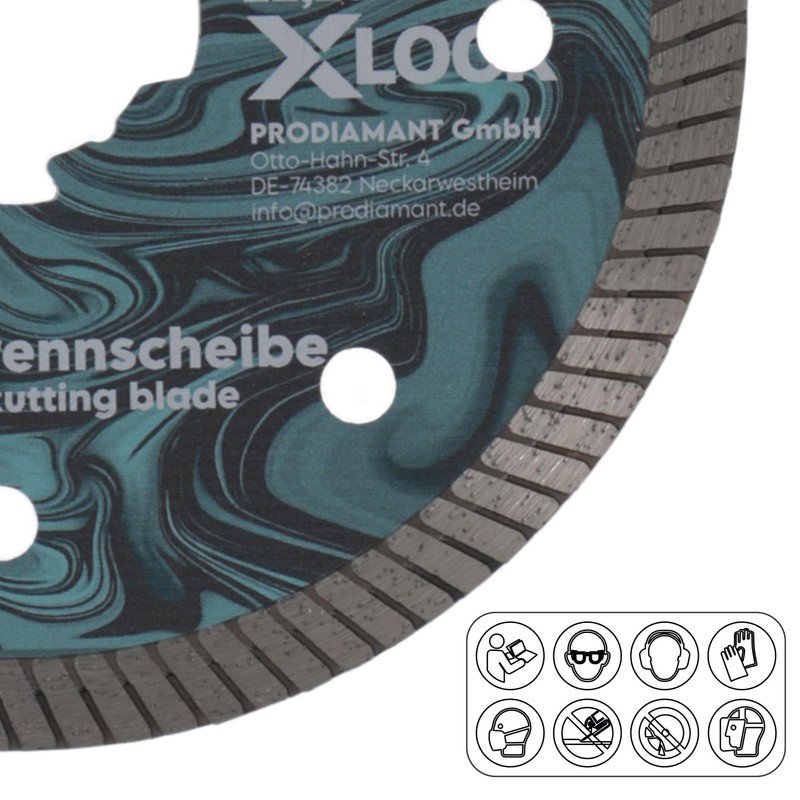 PRODIAMANT Diamond Cutting Disc X-Lock 115 mm for Tiles &