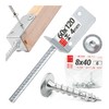 L Post Support 60 x 120 mm with Diameter 11