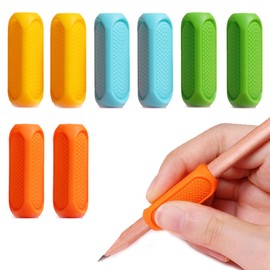 JOYAUS [8 Pack] Pencil Grips for Kids Handwriting Aid Grip Trainer, Universal Ergonomic Writing Aid Finger Grip Holder Posture Correction for Children Adults Righties and Lefties