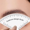 4 herramientas de mapeo de cejas, regla ajustable, guía dibujo