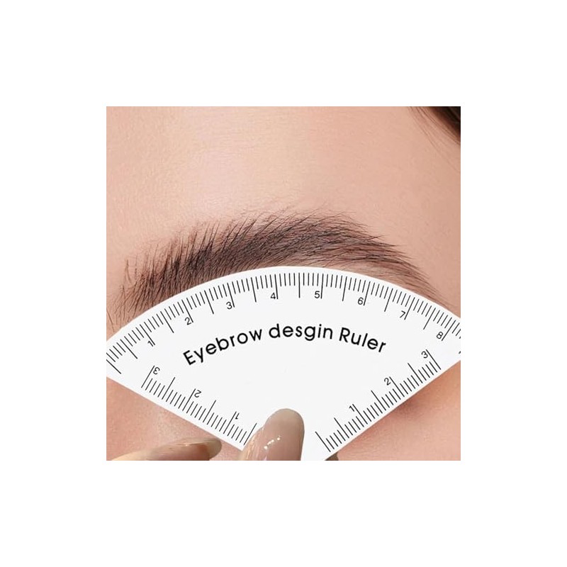 4 herramientas de mapeo de cejas, regla ajustable, guía dibujo