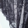 John Aird Victoria Lace Curtain Finished In Black ~ Width