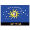 World By Shotglass Key West Florida Conch Republic Flag Fridge Collector's Souvenir Magnet 2.5" ...