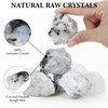 QINJIEJIE QINJIEJIE Moonstone Large Crystal Healing Crystals 1.8"-2.2" 2PCS Raw