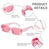 JASPIN Rectangle Sunglasses for Women Men Trendy Y2k Retro 90s
