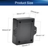 Heyiarbeit 5Pcs 2.44"x 1.97"x0.87" ABS Black Dustproof Electronic Junction Box
