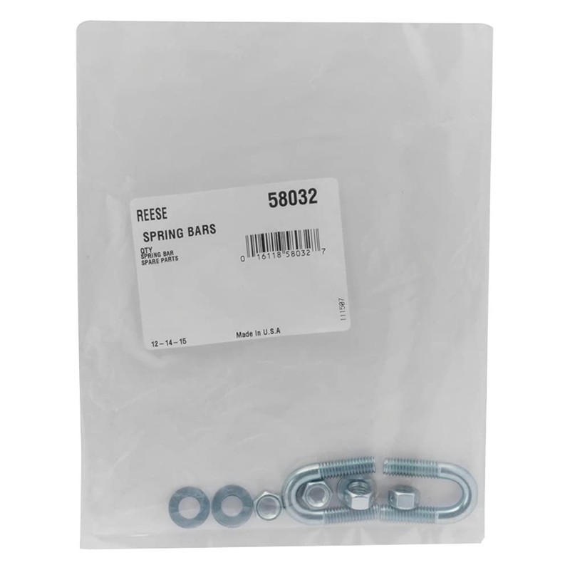 Reese 58032 Trunnion Bar Weight Distribution Kit - (2) U-Bolts,