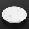 Terisass Deck Plate 4 Inch ABS Hatch Lid White Round