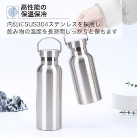 Asdays Thermos Pot Water Bottle Cold Water Bottle Thermal Pot Stainless Steel Bottle Leak Proof Water Bottle Silver (350ml)
