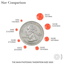 novani Novani 3000 Pieces Flatback Rhinestones Glass Round Gems Neon-Hyacinth Crystals for Nail Art DIY Crafts Clothes Shoes,SS10,2.7-2.9mm