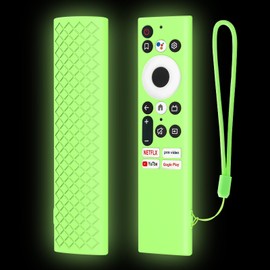 LEFXMOPHY Glow Case for Skyworth 55Q20 TC9010 TC9012 RHA-T2 Remote Control Silicone Cover Protective Sleeve Glow in Dark（Lime Green