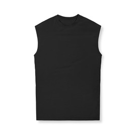 BOOMLEMON Men's Workout Tank Tops Gym Running Training Muscle Tee Fitness Bodybuilding Sleeveless T Shirts(Black S)