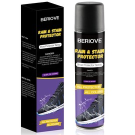 BERIOVE Shoe Protector Spray Waterproof : 13.5 OZ Waterproof Shoe Spray - Suede Protector Spray for Sneaker Boots & Canvas (white)