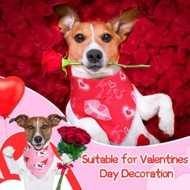 Kigeli Kigeli 120 Pcs Holiday Dog Bandanas Bulk Valentine's Day Bandana for Dogs St. Patrick's Day Easter Holiday Puppy Scarf Set Triangle Pet Bibs for Small Medium Large Puppy Cats25.6 x 17.7 x 17.7 in