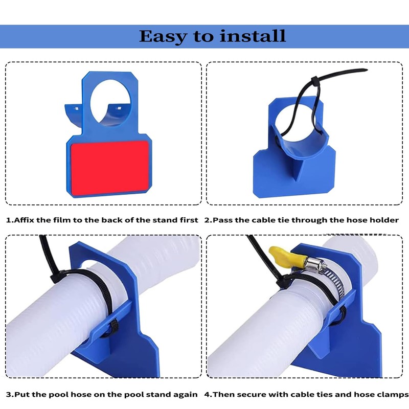 Pool Hose Holder, Pack of 2 Swimming Pool Pipe Holder,