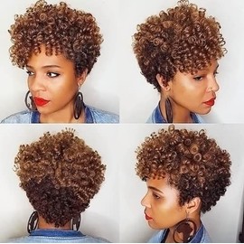 QITAQOTA Pixie Cut Wig Short Wigs for Black Women Curly Wig Short Cut Wigs Short Curly Wig Afro Curly Funmi Wigs