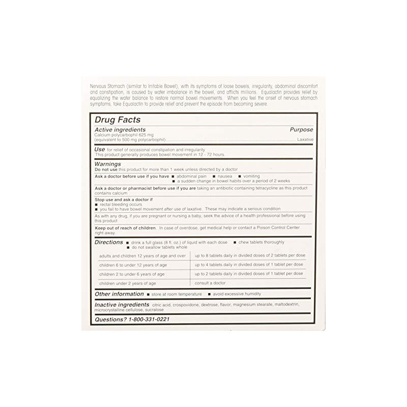 Equalactin Chewable Tablets 48 Tablets (Pack of 3)