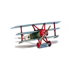 Corgi AA38312 Fokker DR1 Triplane Ltn Hans Weiss,Red,white