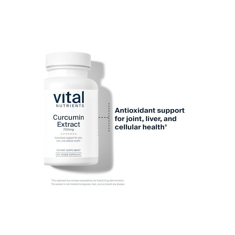 Vital Nutrients – Extracto de curcumina (con bioperina) – Apoyo
