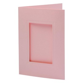 JAM PAPER A7 Photo Notecards - 5 x 7 - Baby Pink Pastel - 100/Pack