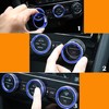 CHENNAN 3pcs Control AC Volume Knob Decorative Circle Cover Sticker
