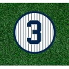 After Dark Crafting Yankees Babe Ruth #3 waterproof vinyl sticker decal - several sizes - 2.5 inches