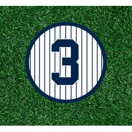 After Dark Crafting Yankees Babe Ruth #3 waterproof vinyl sticker decal - several sizes - 2.5 inches