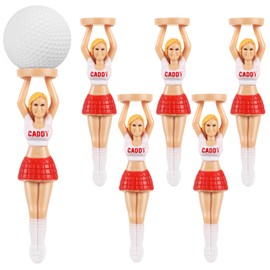 TOYMYTOY Golf Tee, Golf Tee, Standing, Non-Bend, Long Tee, Beginner, Professional, Golf Goods, Fun, Stability, Practice Equipment, Prize, Golf Equipment, Accessories, Set of 6