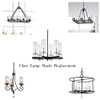 Sunwo Glass Shade Straight Cylinder Glass Lamp Shade Replacement with
