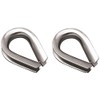 MarineNow Stainless Steel 316 Rope Thimble Marine Grade 5/16", 3/8",