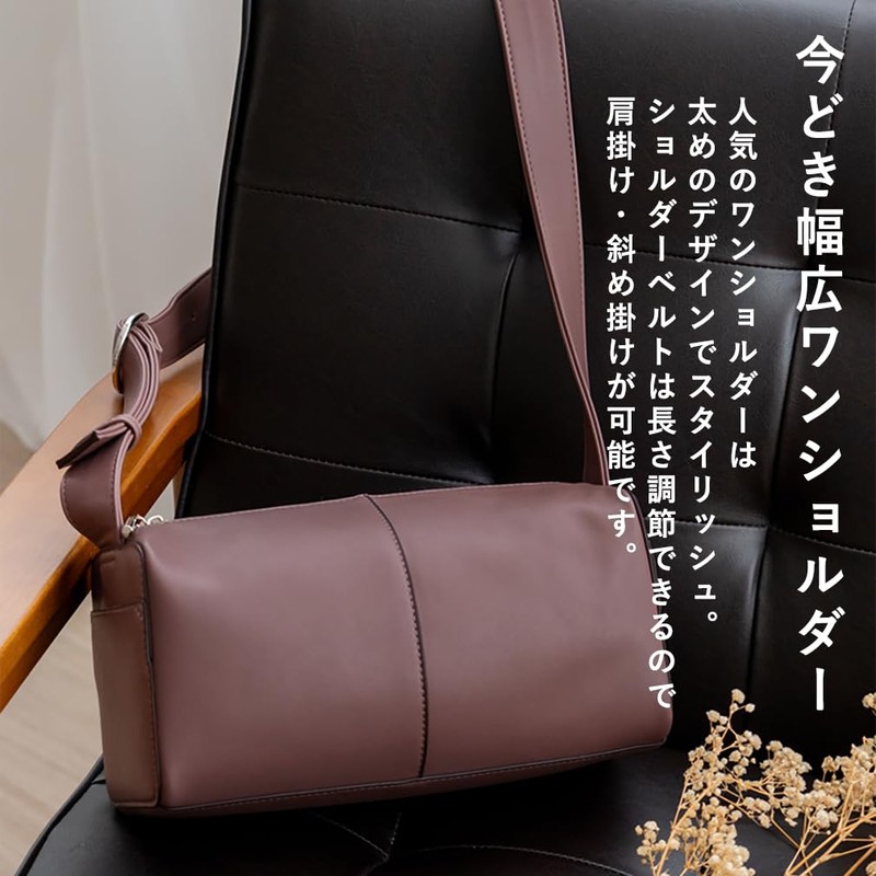 VITAFELICE Inb-10168p Women's One-Shoulder Square Bag, Black