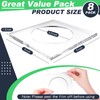 Weecent 8 Pack Acrylic Coasters DIY Cocktail Napkin Holder Clear