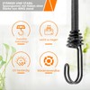 Pack of 10 Elastic Straps with Hooks Set 30 cm