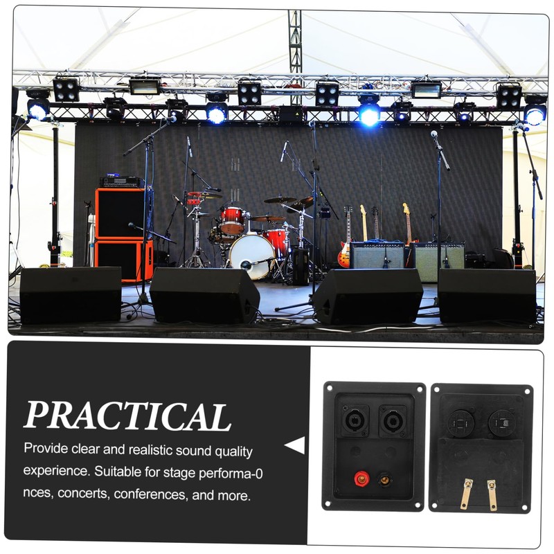 LALAFINA 2pcs Speaker Box Terminal Connector Kit Reliable Speaker Enclosure