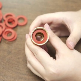 20 Pack Garden Hose Washers – 3/4 Inch Red Rubber Flat O-Rings, Heavy Duty Reusable Gaskets for Garden Hose Connectors