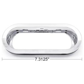 Grote LANDOLL GROTE FLANGE CHROME FLAT OBLONG 213296