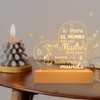 Yopyame Spanish Birthday Mom Gift - Regalos para Mamá Engraved