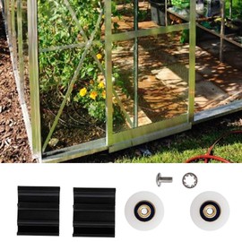 Fdit 22 mm Greenhouse Door Wheels Halls Door Wheel Replacement Kits