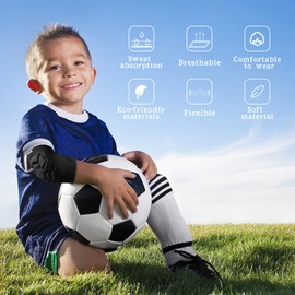 Elbow Pads Kids Basketball Padded Arm Sleeve 1 Pair Children Elbow Protector Goalkeeper Protective Shooter Sleeve Handball Volleyball Elbow Pad S