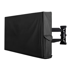 PureFit Outdoor TV Cover 40-43 inch Weatherproof Waterproof Outside TV Covers, Fits up to 39.5"W x 25"H x 5.5"D, Black