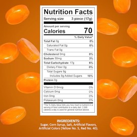 Butterscotch Hard Candy 1 LB Bulk Bag - Individually Wrapped Candy - Yellow Butter scotch Discs Candies for Office, Parties, Bowls and Holidays