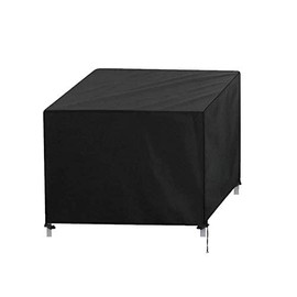 Aosong Garden Furniture Covers Heavy Duty 420D Oxford Fabric Waterproof Square Outdoor Furniture Cover for Table Chairs, Rattan Furniture Covers Extra Large Patio Cover, Black,(90x90x90cm)