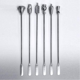 Prodyne Legacy Swizzle Sticks (juego de 6), plata