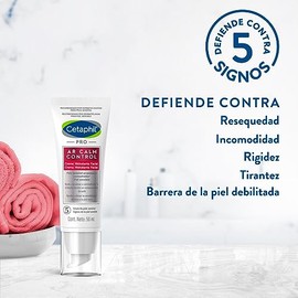 CETAPHIL® Pro AR Calm Control Crema Hidratante Facial de Noche, Hidrata y Unifica la Piel con Enrojecimiento nocturno, 50 ML, Piel con Rosácea y Sensi