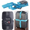 PEARL CROSS STRAPS: TSA Certified Suitcase Strap with Combination Lock